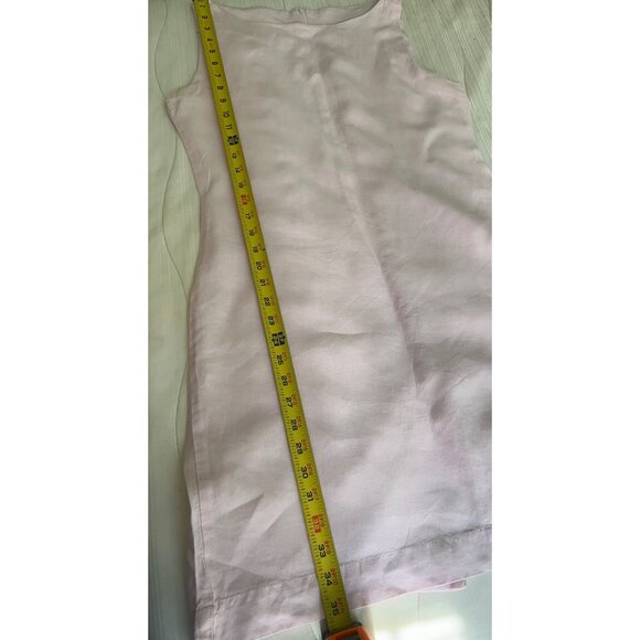 Tropic of Linen Shift Dress Sz 12 100% Linen Career Minimalist Casual - Picture 4 of 8